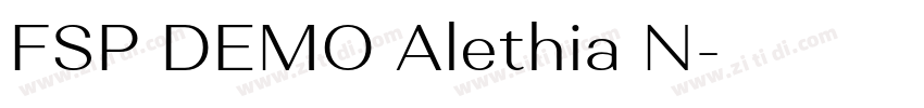 FSP DEMO Alethia N字体转换 FSP DEMO Alethia N字体转换